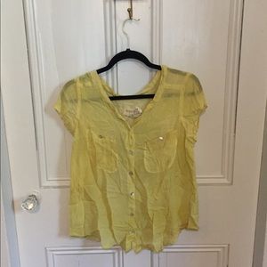 Free People Pearl Button Blouse
